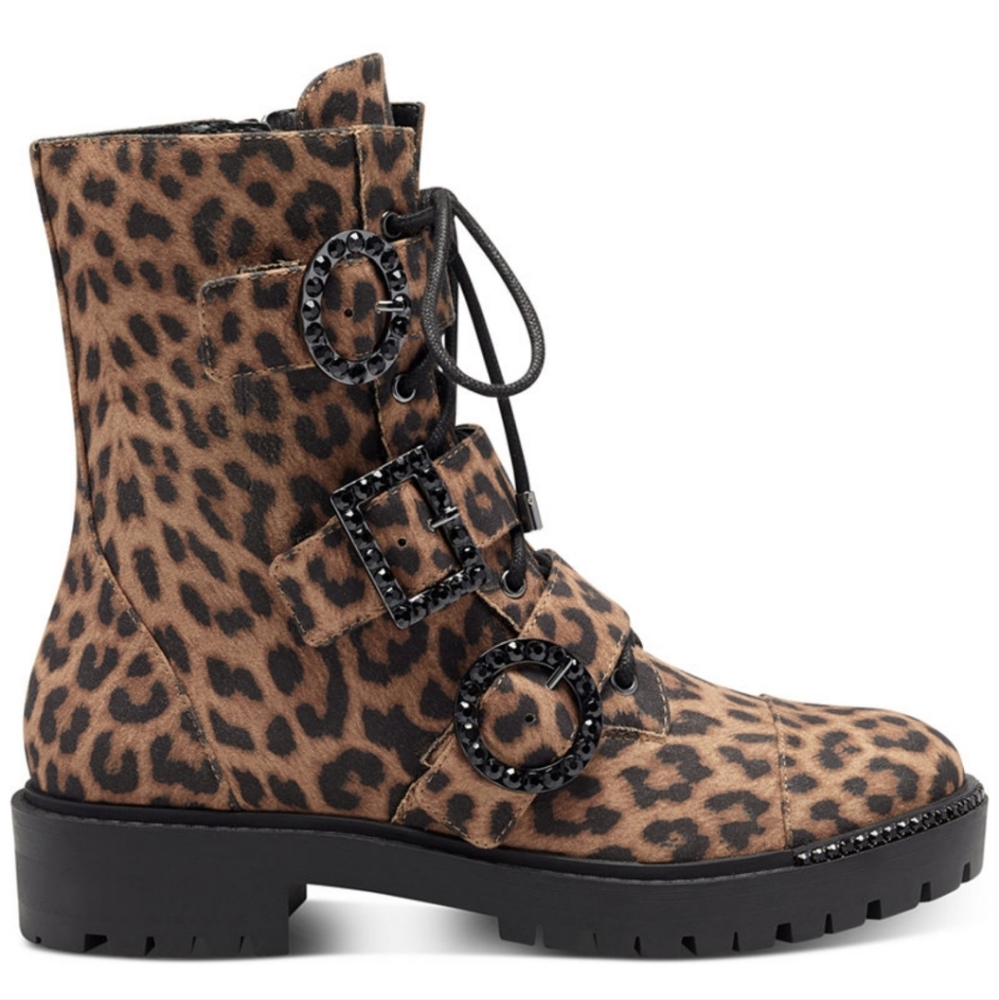 JESSICA SIMPSON NWT WOMENS KIRLAH BUCKLE STRAP LUG SOLE COMBAT BOOTS